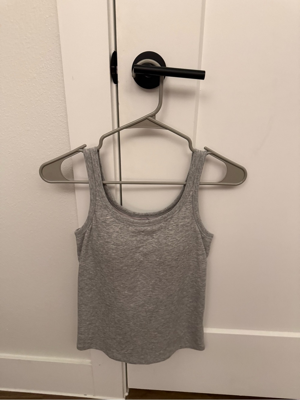 Uniqlo Padded Bra Light Gray Tank Top